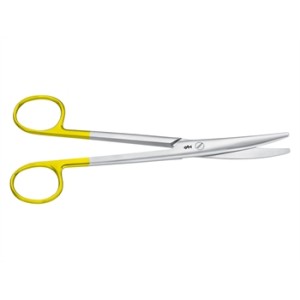 FORBICI MAYO SOTTILI DUROTIP AESCULAP IN CT - curve - punte smusse - 17 cm - BC243R