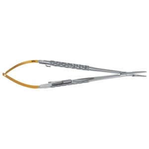PORTA-AGHI CASTROVIEJO DUROGRIP AESCULAP IN CT - retto - 0,4/18 cm - BM003R