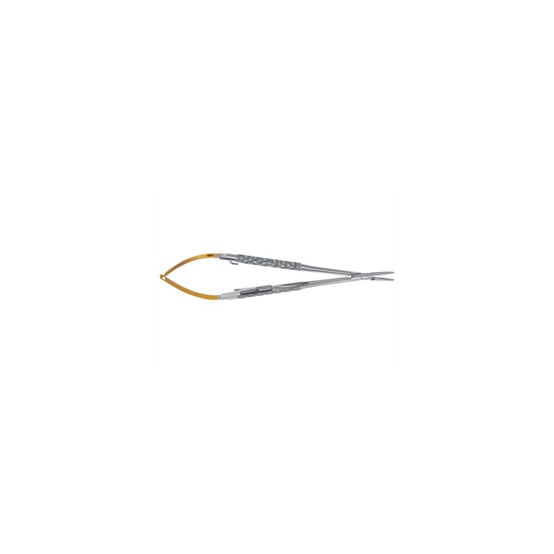 PORTA-AGHI CASTROVIEJO DUROGRIP AESCULAP IN CT - retto - 0,4/18 cm - BM003R