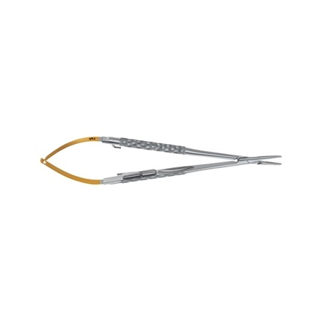 PORTA-AGHI CASTROVIEJO DUROGRIP AESCULAP IN CT - retto - 0,4/18 cm - BM003R
