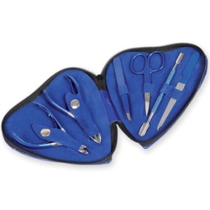 KIT PODOLOGIA CUORE - blu - 6 strumenti