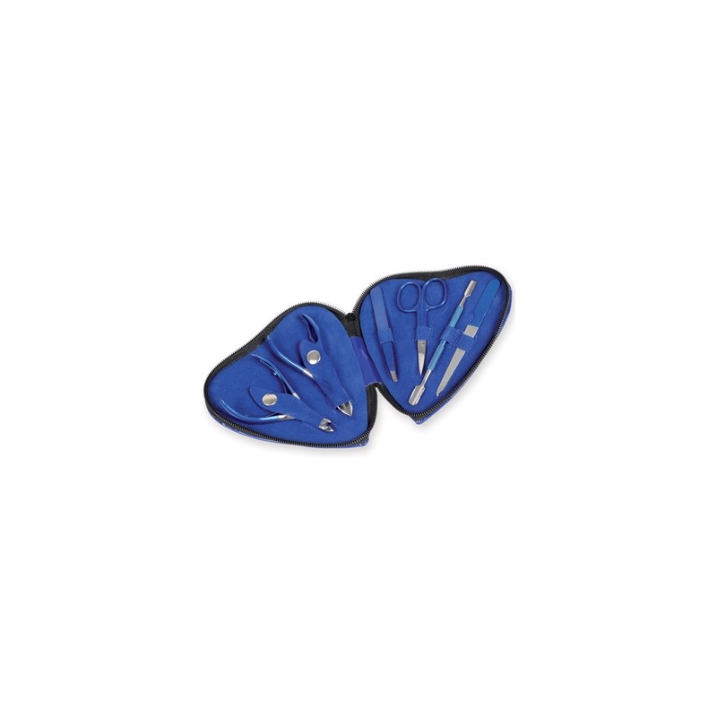 KIT PODOLOGIA CUORE - blu - 6 strumenti