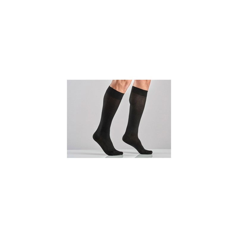 GAMBALETTO COTONE UNISEX - S - media compressione - nero