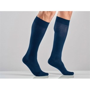 GAMBALETTO COTONE UNISEX - L - media compressione - blu