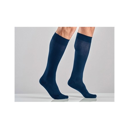 GAMBALETTO COTONE UNISEX - XXL - media compressione - blu