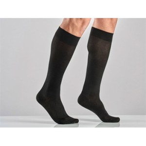 GAMBALETTO COTONE UNISEX - S - forte compressione - nero