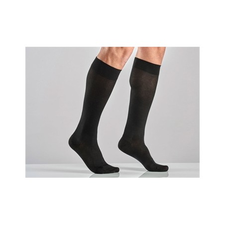 GAMBALETTO COTONE UNISEX - XXL - forte compressione - nero