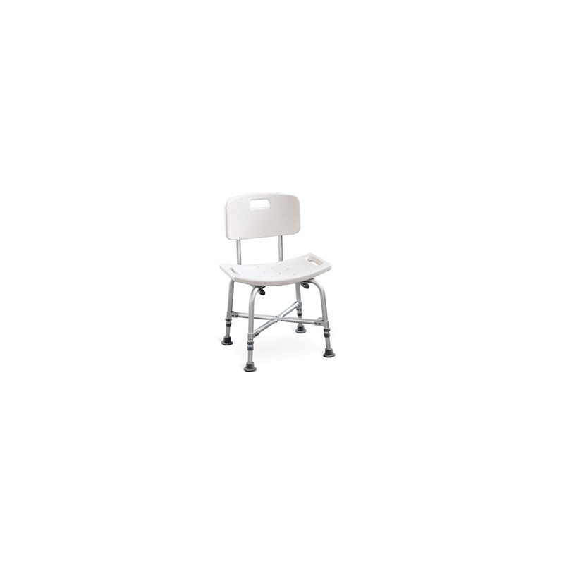 SEDIA DA BAGNO RINFORZATA con schienale - portata 100 kg