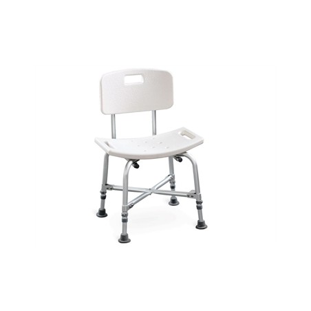 SEDIA DA BAGNO RINFORZATA con schienale - portata 100 kg