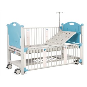LETTINO PEDIATRICO - 2 manovelle - azzurro