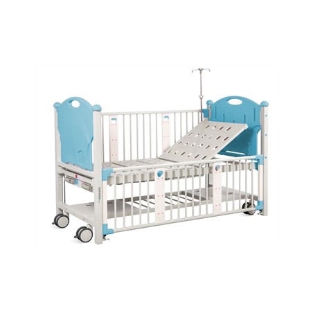 LETTINO PEDIATRICO - 2 manovelle - azzurro