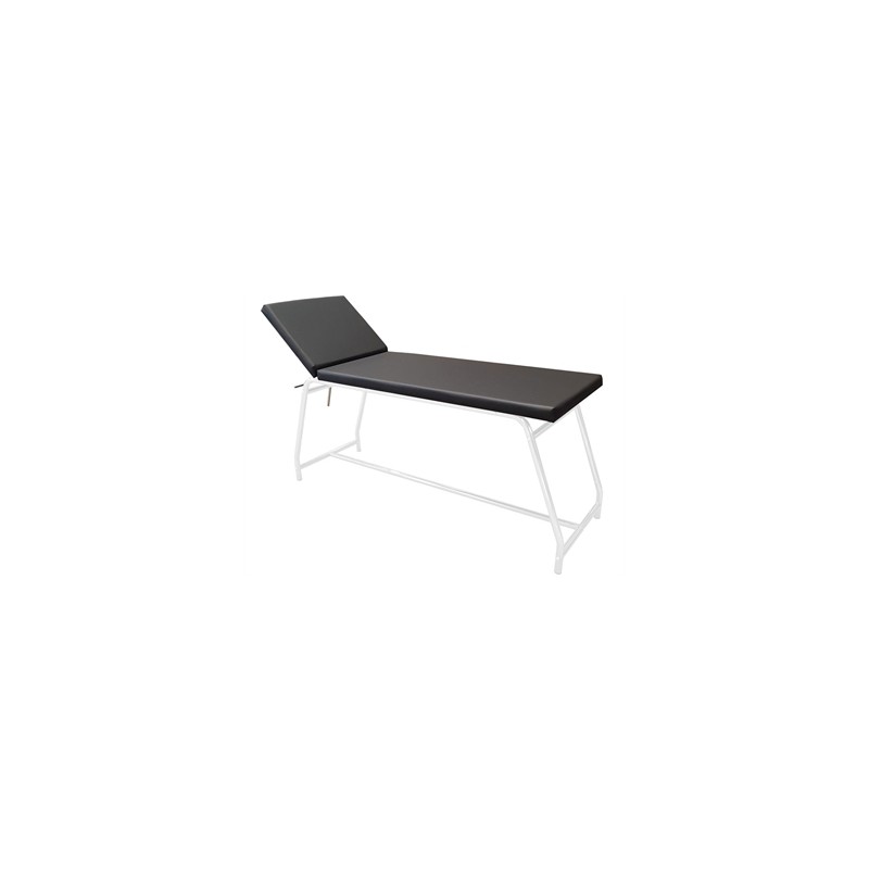 LETTINO DA VISITA - portata 120 kg, verniciato bianco - materasso nero
