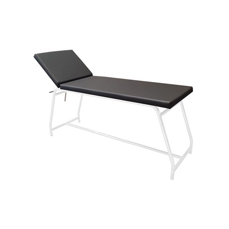 LETTINO DA VISITA - portata 120 kg, verniciato bianco - materasso nero