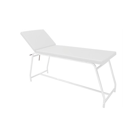 LETTINO DA VISITA - portata 120 kg, verniciato bianco - materasso bianco