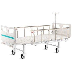 LETTO A 3 SEZIONI - 2 manovelle - con ruote