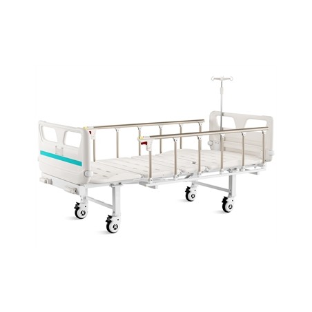 LETTO A 3 SEZIONI - 2 manovelle - con ruote