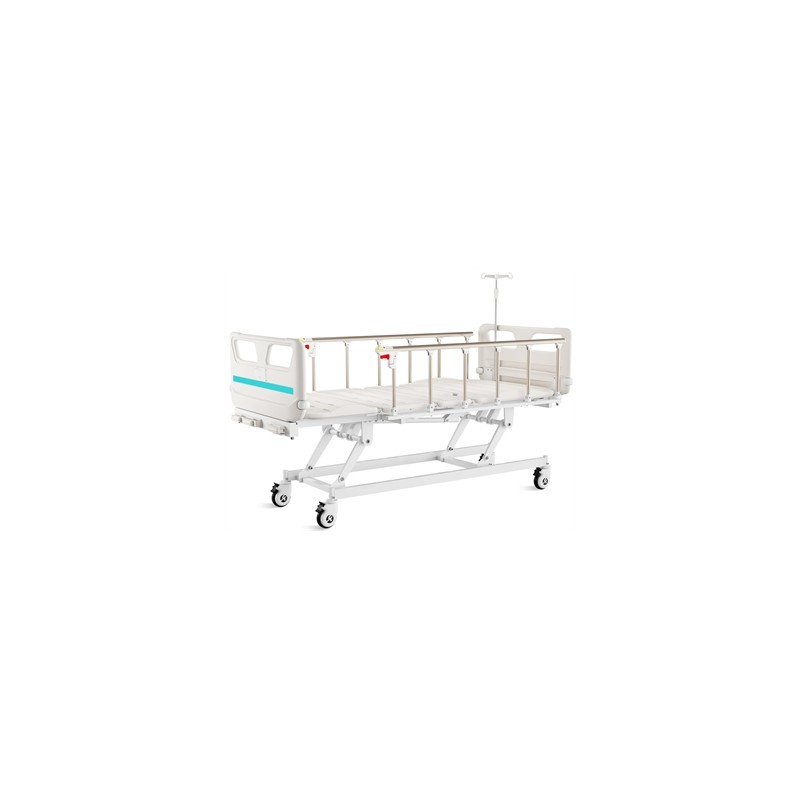 LETTO A 4 SEZIONI AD ALTEZZA VARIABILE - 3 manovelle - con ruote