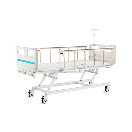 LETTO A 4 SEZIONI AD ALTEZZA VARIABILE - 3 manovelle - con ruote