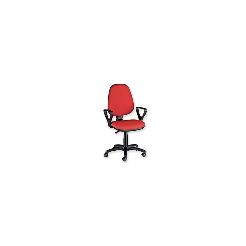 SEDIA CUNEO CON BRACCIOLI - tessuto - rosso