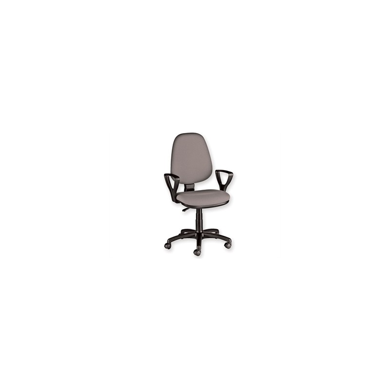 SEDIA CUNEO CON BRACCIOLI - tessuto - grigio