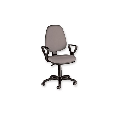 SEDIA CUNEO CON BRACCIOLI - tessuto - grigio