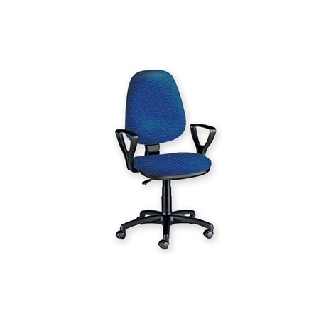 SEDIA CUNEO CON BRACCIOLI - similpelle - blu