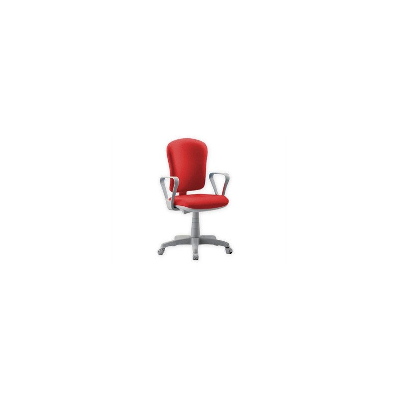 SEDIA VARESE CON BRACCIOLI - tessuto - rosso