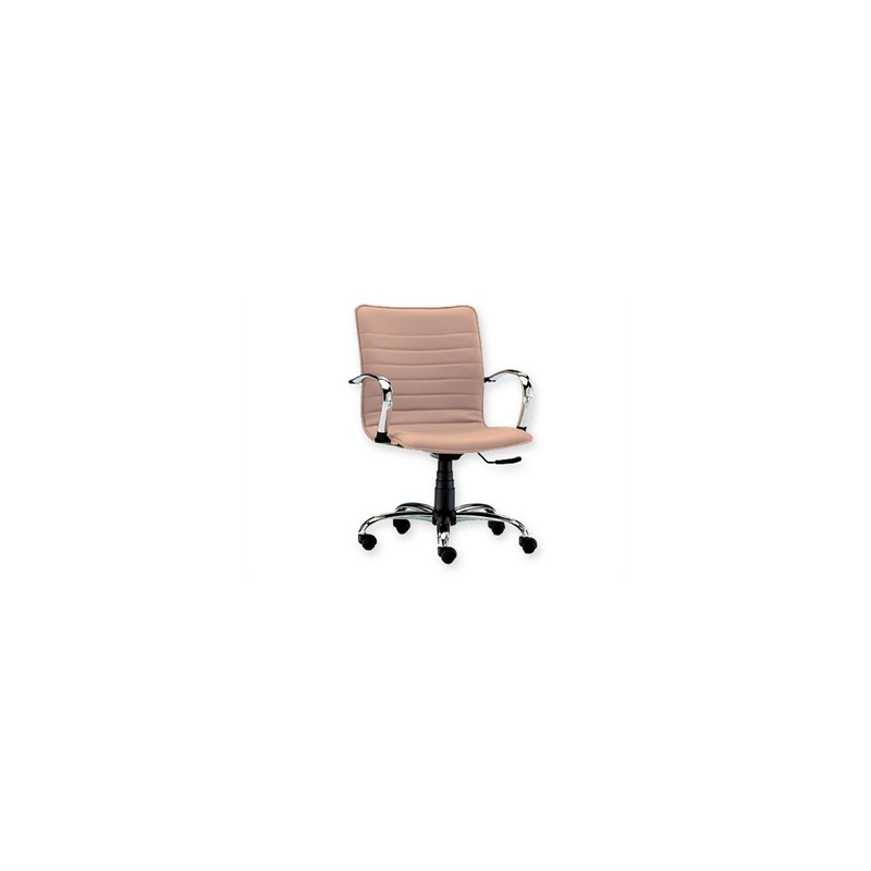 SEDIA ELITE SCHIENALE BASSO - similpelle - beige