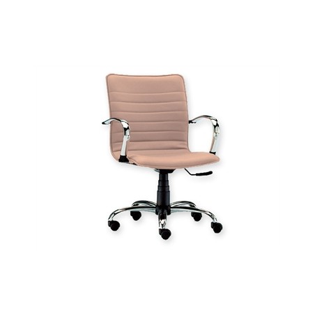 SEDIA ELITE SCHIENALE BASSO - similpelle - beige