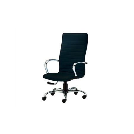 SEDIA ELITE SCHIENALE ALTO - similpelle - nero