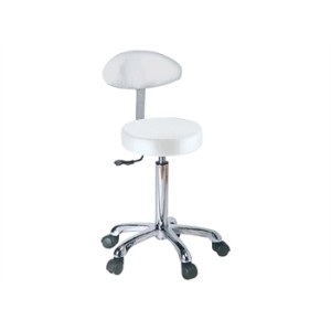 SGABELLO con schienale - bianco