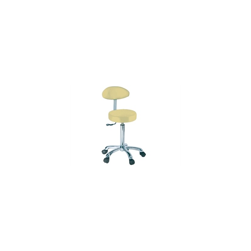 SGABELLO con schienale - beige
