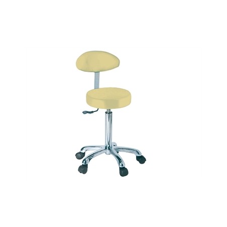 SGABELLO con schienale - beige