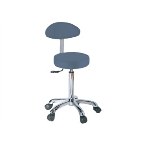 SGABELLO con schienale - blu avio
