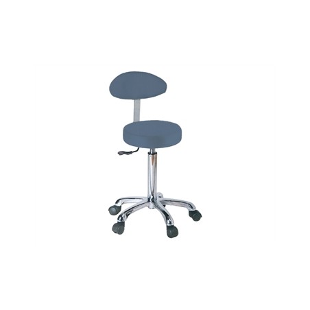 SGABELLO con schienale - blu avio