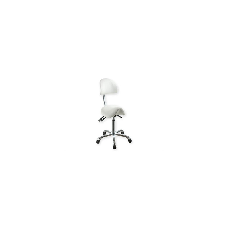 SGABELLO ERGO con schienale - bianco