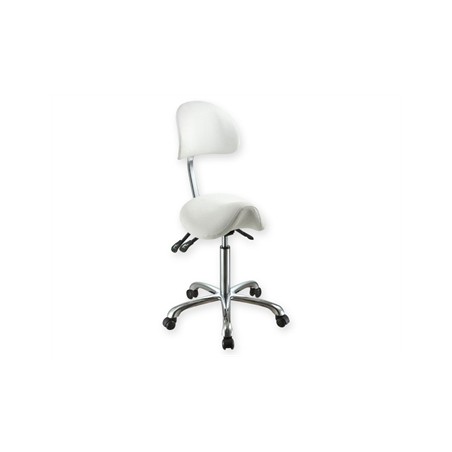 SGABELLO ERGO con schienale - bianco