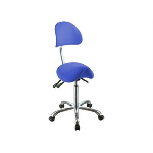 SGABELLO ERGO con schienale - blu