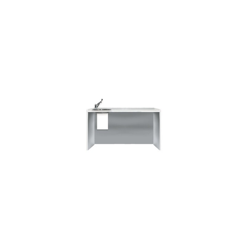 PIANO DI LAVORO 156 cm - lavello a sinistra
