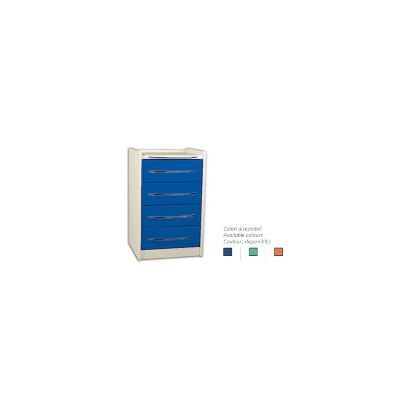 CASSETTIERA MOBILE GE416 4 cassetti 49 cm - colore a scelta