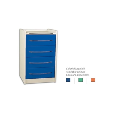 CASSETTIERA MOBILE GE416 4 cassetti 49 cm - colore a scelta