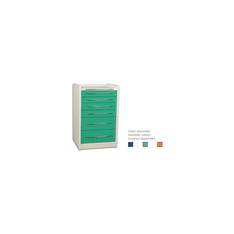 CASSETTIERA MOBILE GE419 6 cassetti 49 cm - colore a scelta