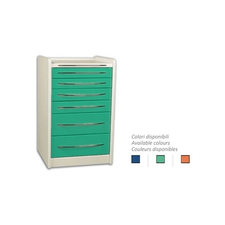 CASSETTIERA MOBILE GE419 6 cassetti 49 cm - colore a scelta