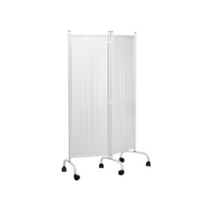PARAVENTO a 2 ANTE - bianco plastica