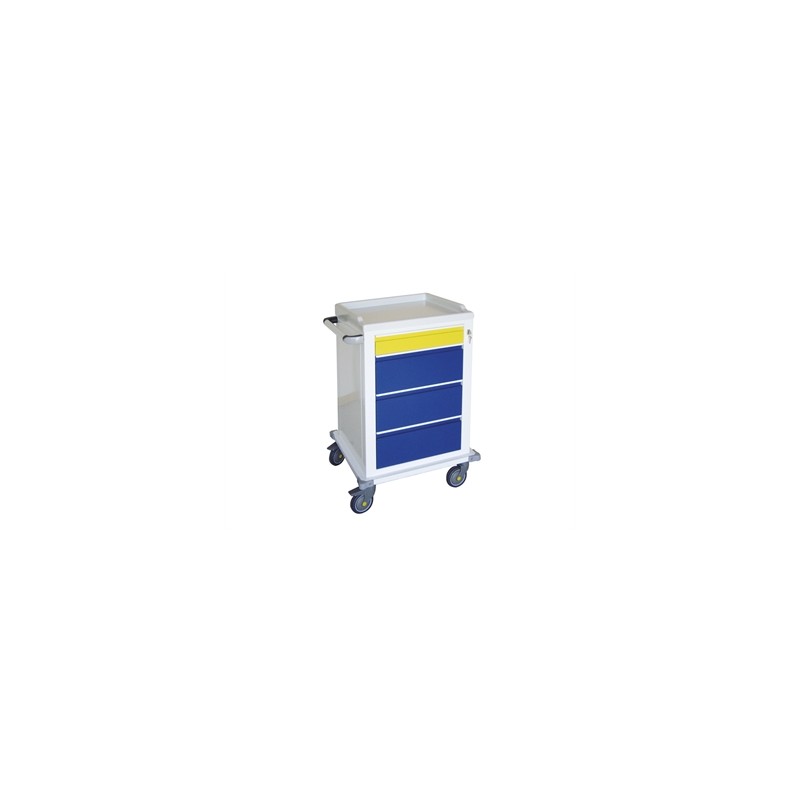 CARRELLO MODULARE verniciato - 1+3 cassetti