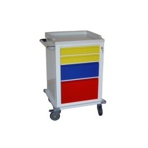 CARRELLO MODULARE verniciato - 2+1+1 cassetti