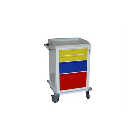 CARRELLO MODULARE verniciato - 2+1+1 cassetti