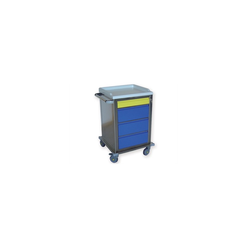 CARRELLO MODULARE INOX - 1+3 cassetti