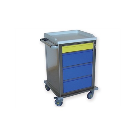 CARRELLO MODULARE INOX - 1+3 cassetti