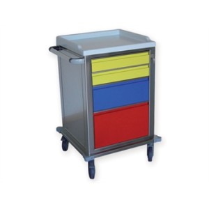 CARRELLO MODULARE INOX - 2+1+1 cassetti